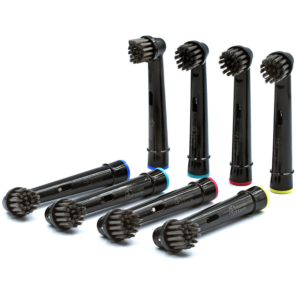 Humble Earth - Recyclable Cross Clean Toothbrush Heads Compatible With Oral B Braun Electric