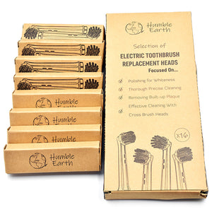 Replacement Heads Compatible With Oral-B* Electric Toothbrush - 16 Pack - 4 Types